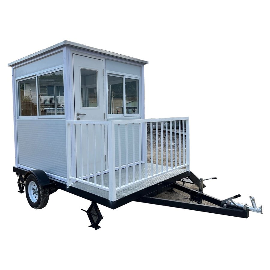 Trailer Guard Shack With AC & Heating - 6.5x6.5 ft Mobile Booth