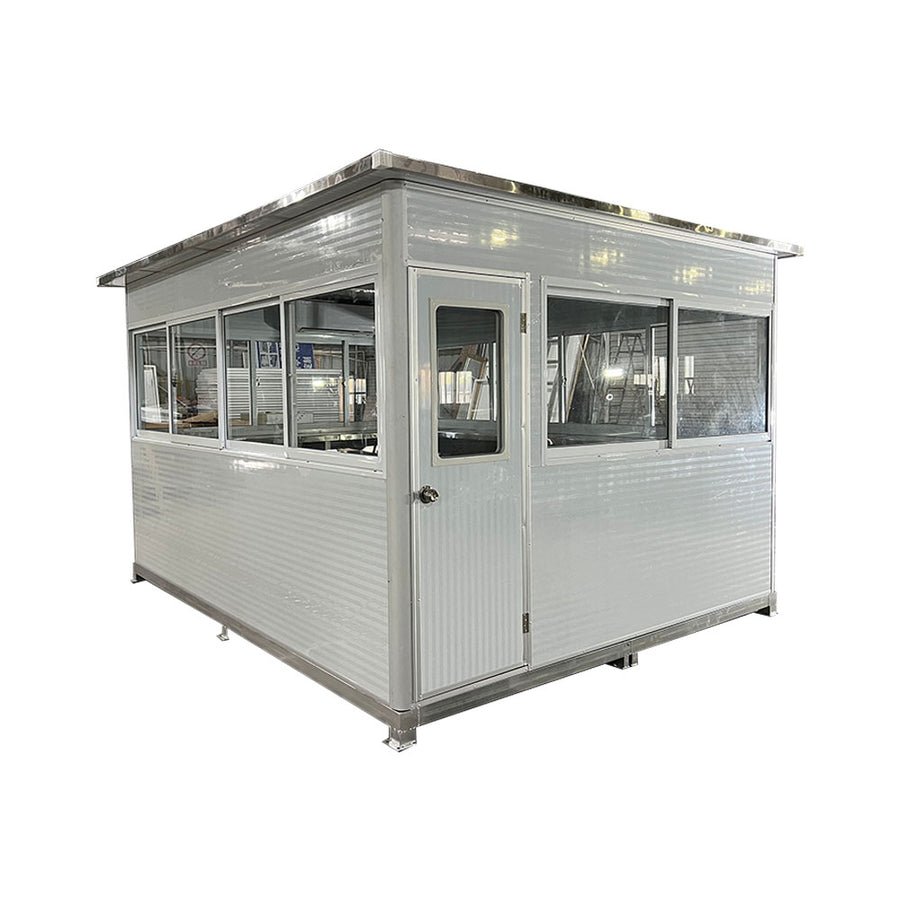 Security Guard Shack With AC & Heating - 10x12 ft Booth