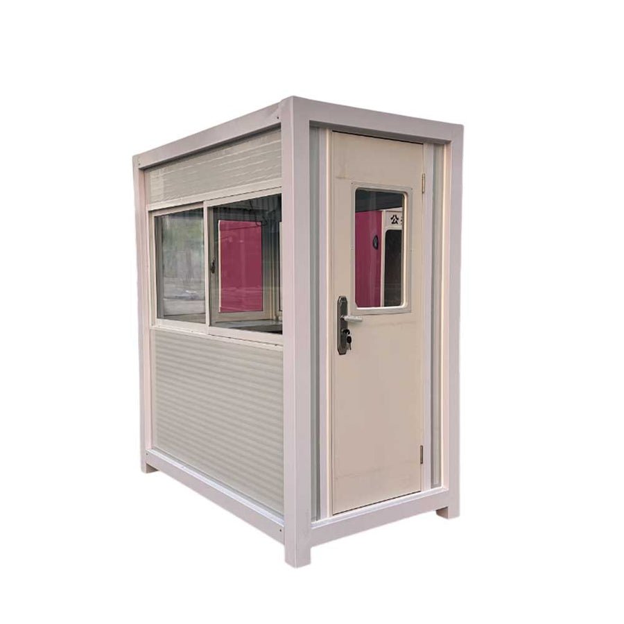 Grey Guard Shack With AC - 4x6 ft Security Booth - view 12