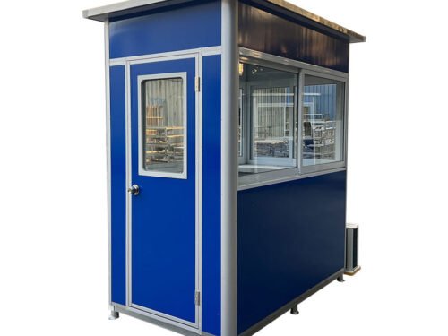 Blue Guard Booth With AC & Heating - 5x5 ft Security Booth