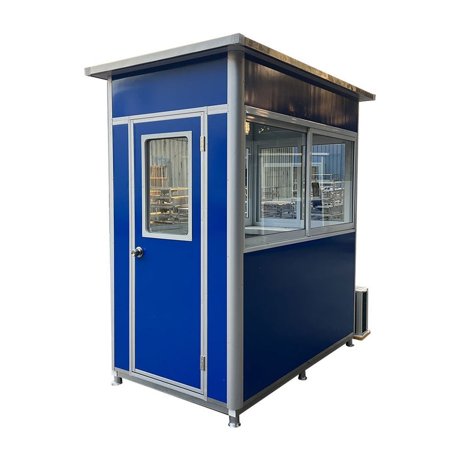 Blue Guard Booth With AC & Heating - 5x5 ft Security Booth