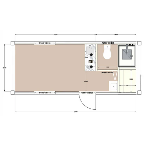 20ft Modified Container House - view 2