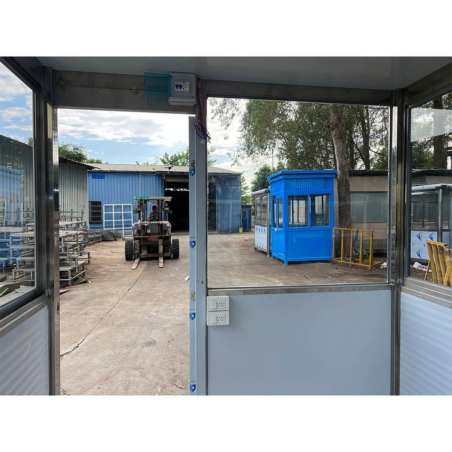 Stainless Steel Guard Shack With AC - 5x5 ft Security Booth - view 6