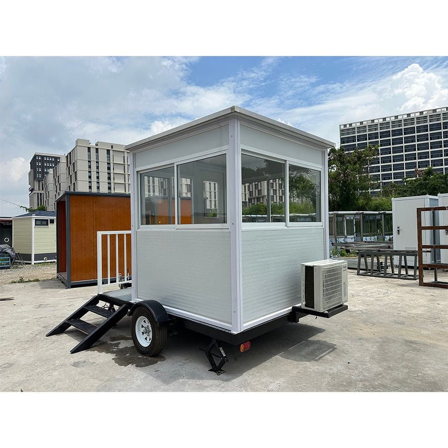 Trailer Guard Shack With AC & Heating - 6.5x6.5 ft Mobile Booth - view 2