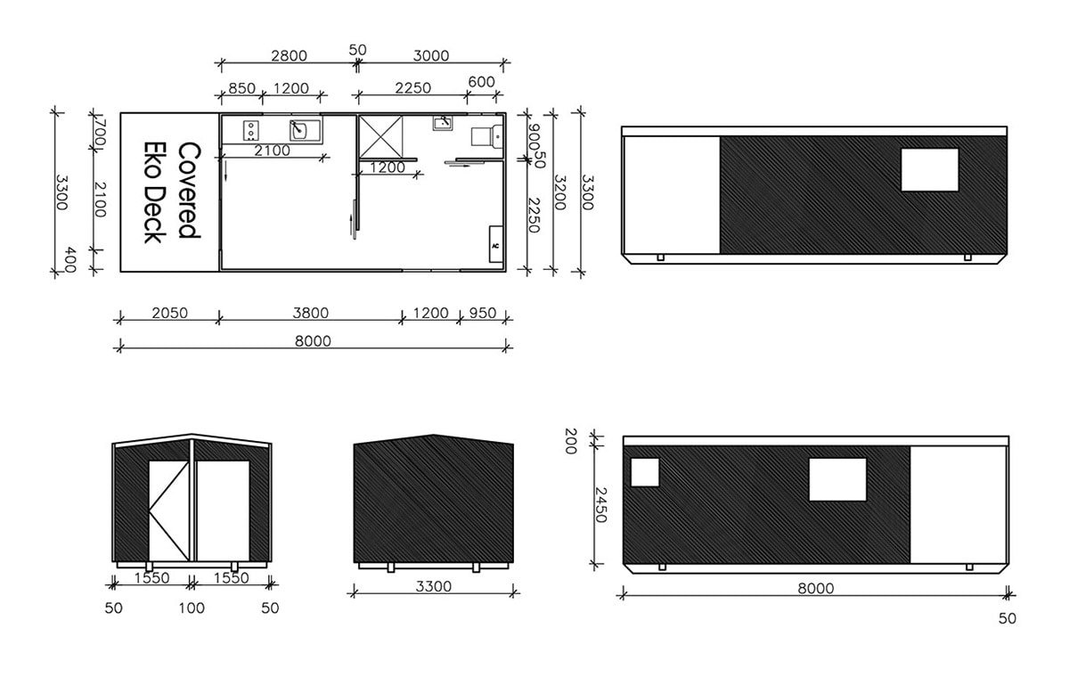 1 Bedroom Portable Cabin with Verandah - view 7